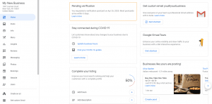 Google My Business Optimization - Insert Verification Code to Verify of Business on GMB